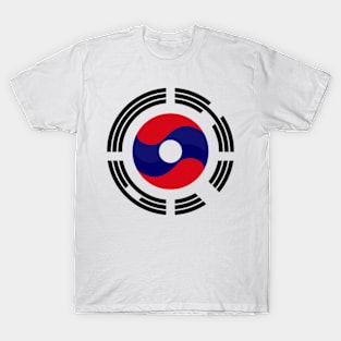 Lao Korean Multinational Patriot Flag Series T-Shirt